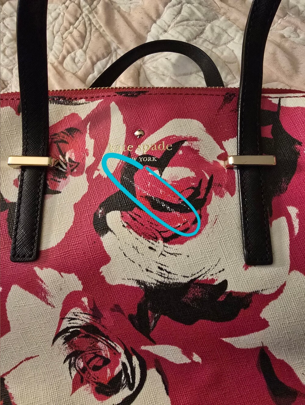 Kate Spade Rose Purse RARE - Picture 12 of 12